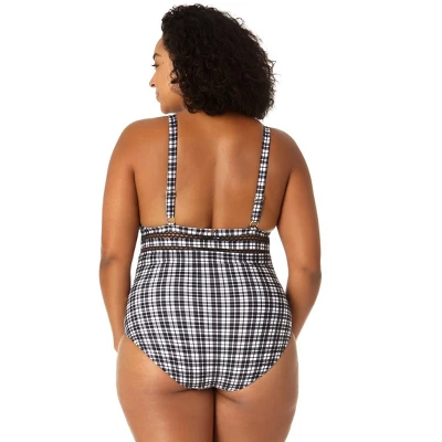 Anne Cole Plus - Women's Trim Triangle One Piece Swimsuit