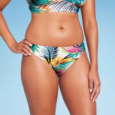 Women's Low-Rise Cheeky Bikini Bottom - Shade & Shore™ Multi Tropical Print - Image 3