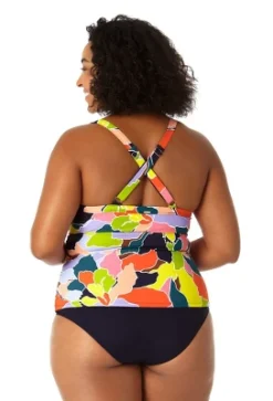 Anne Cole Plus - Women's Halter Tankini Top