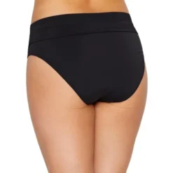 Sunsets Women's Black Fold-Over High-Waist Bikini Bottom - 33B-BLCK