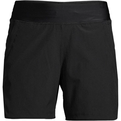 Lands' End Women's 5" Quick Dry Elastic Waist Board Shorts Swim Cover-up Shorts With Panty - Image 7
