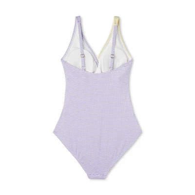 Women's Front Wrap Full Coverage One Piece Swimsuit - Kona Sol™ Multi - Image 5