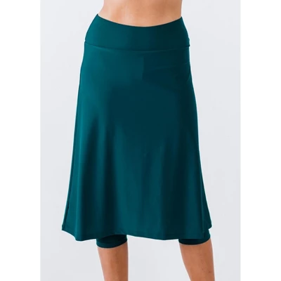 Calypsa Womens -Long Swim Skort - Image 4