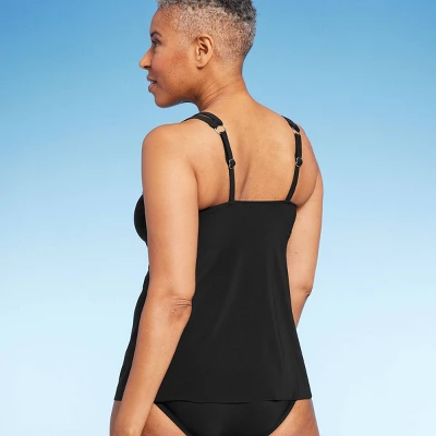 Women's UPF 50 Cut Out Strap Tankini Top - Aqua Green®