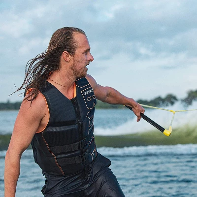 O'Brien Watersports Men's Comfortable Breathable Flex V-Back Lightweight Safety Life Jacket, Yellow And Black, Size Large - Image 3