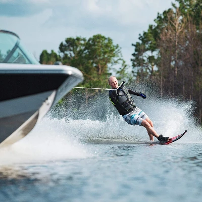 O'Brien Watersports Men's Comfortable Breathable Flex V-Back Lightweight Safety Life Jacket, Yellow And Black, Size Large - Image 2