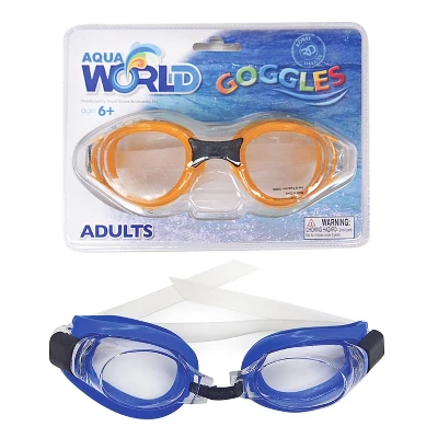 Link Aqua World Swimming Goggles For Adults UV Resistant Anti Fog Adjustable Strap - 2 Pack - Image 3