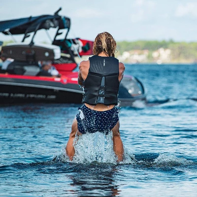 O'Brien Watersports Men's Comfortable Breathable Flex V-Back Lightweight Safety Life Jacket, Yellow And Black, Size Large - Image 4