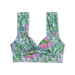 Liberty & Justice Women's Twist-Front Longline Bikini Top