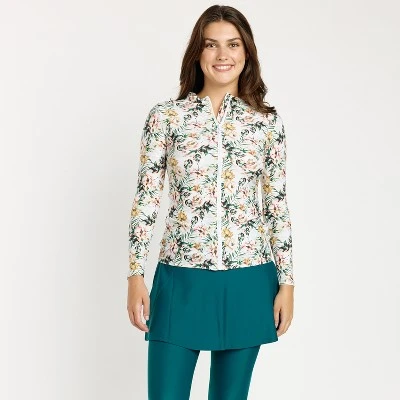 Calypsa Full-Zip Nora Swim Top - Image 5