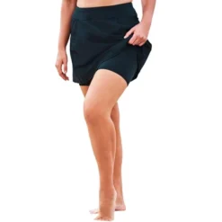 Swim 365 Women’s Plus Size Zip-Pocket Swim Skort