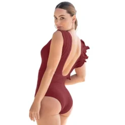 Leonisa One-Piece Swimsuit-Slimming Tummy Compression -
