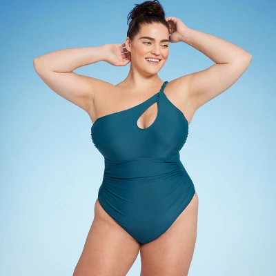 Women's One Shoulder Twist One Piece Swimsuit - Shade & Shore™ - Image 7